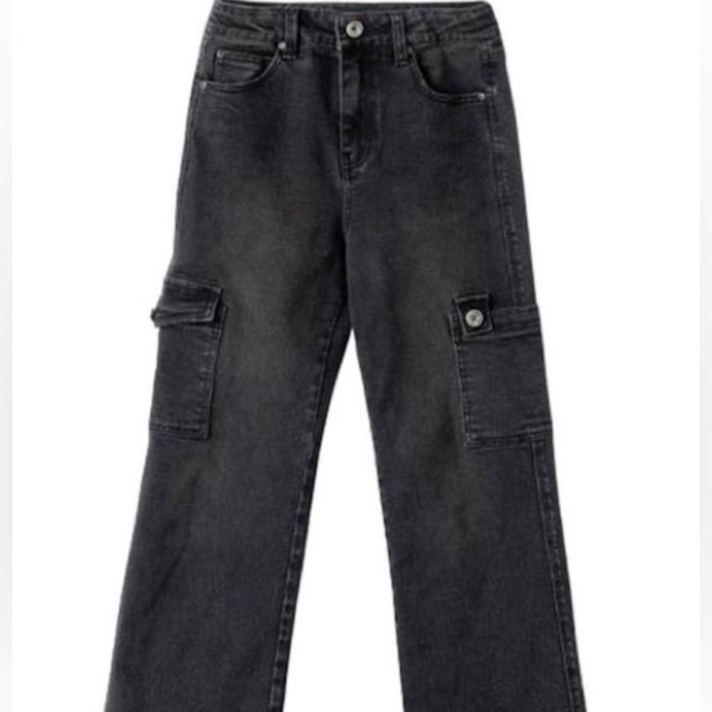Zara kids Black Cargo Jeans l Girls 11-12